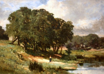 oil landscape by Edward Mitchell Bannister