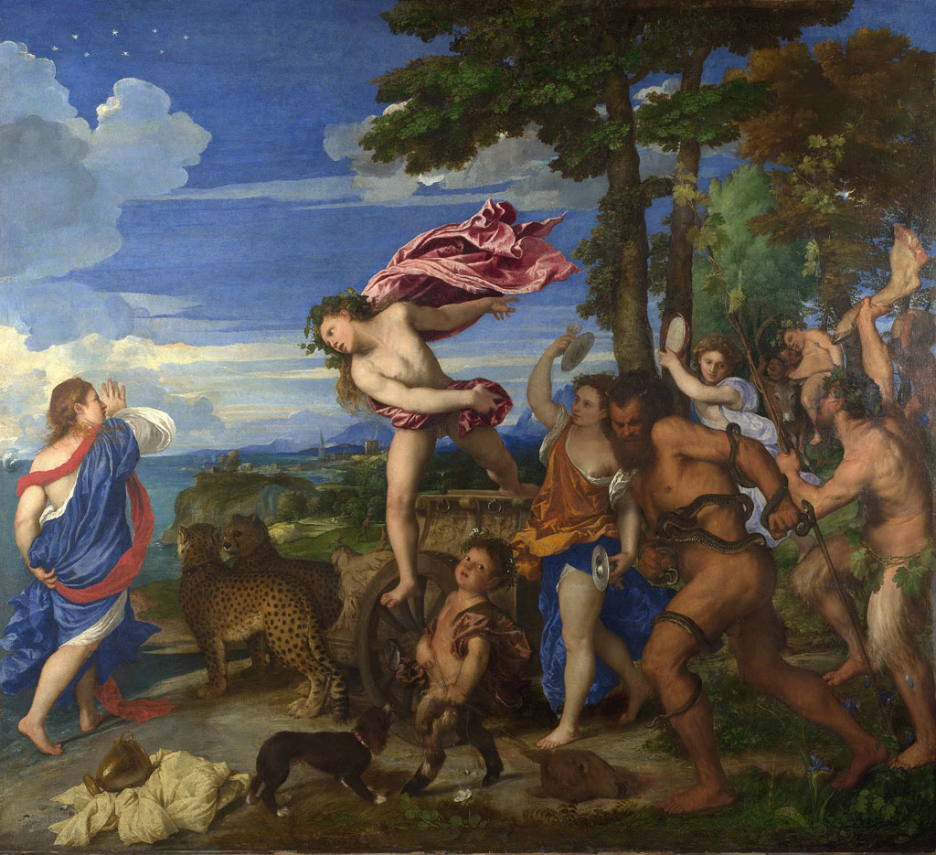 [Free Paintings]  Titian - Bacchus and Ariadne