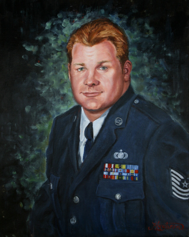 Oil Portrait of John Maattala in uniform