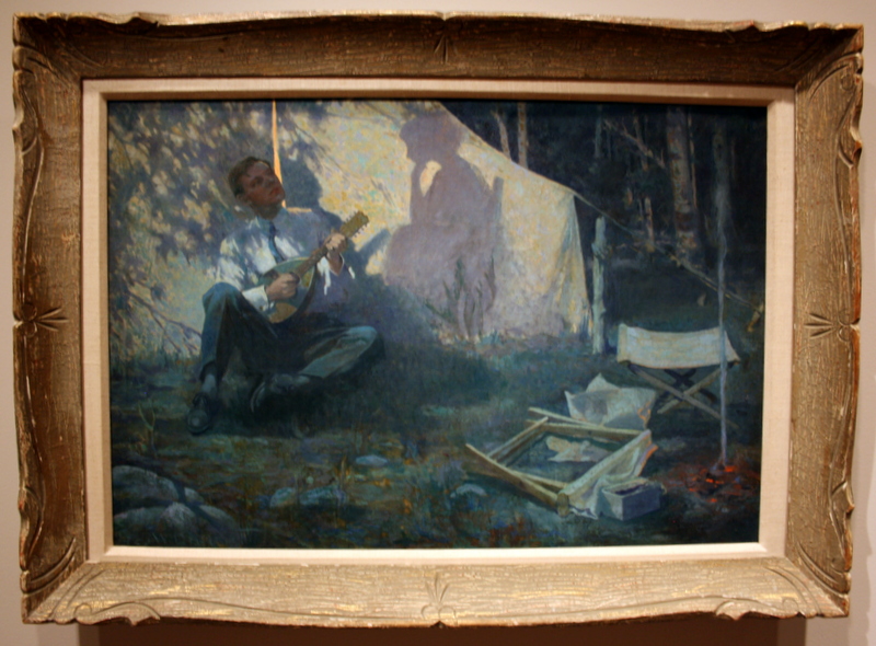 This painting of a serenade was lovely.