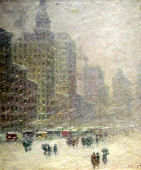 Michigan Boulevard, Winter, Guy Carleton Wiggins, 1924