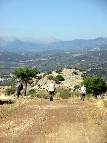 Downhill to Mycenae....